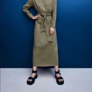 ZARA Lug Sole Leather Sandals